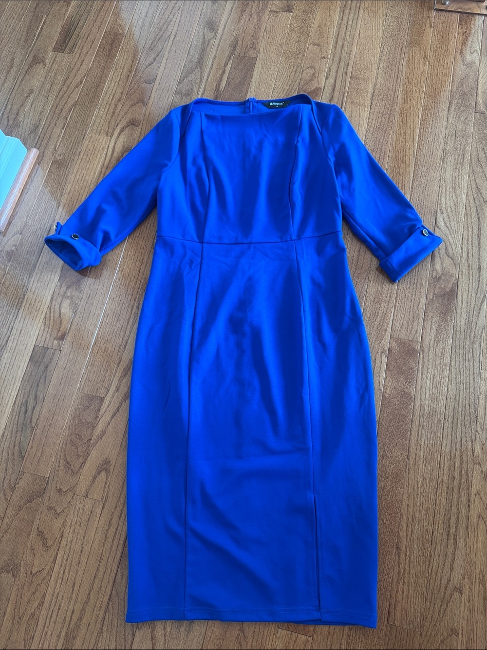 NWT! Allegra K Royal Blue Midi Sheath Dress